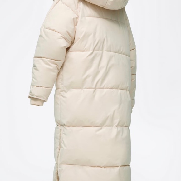 ZARA Women's Water Repellent Puffer Coat(Ecru, US M, L /EUR M, L) - Picture 10 of 15